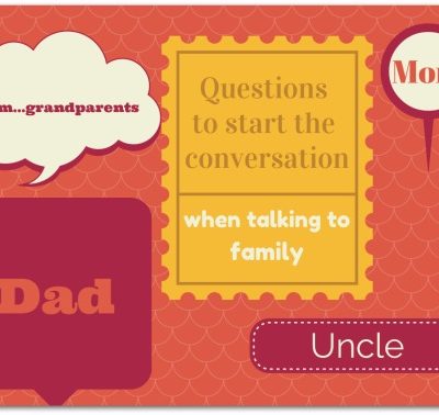Questions to start the conversation when talking to family
