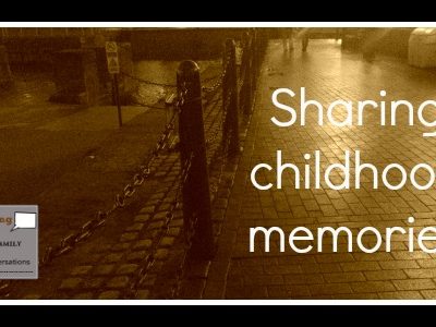 Sharing childhood memories