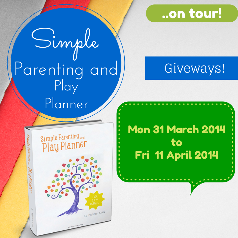 Simple Parenting and Play Planner  with two weeks of giveaways. 