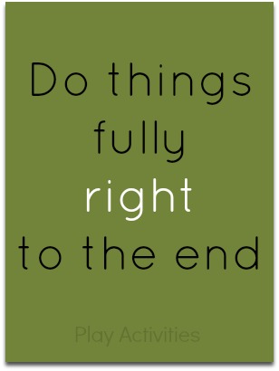 do things fully