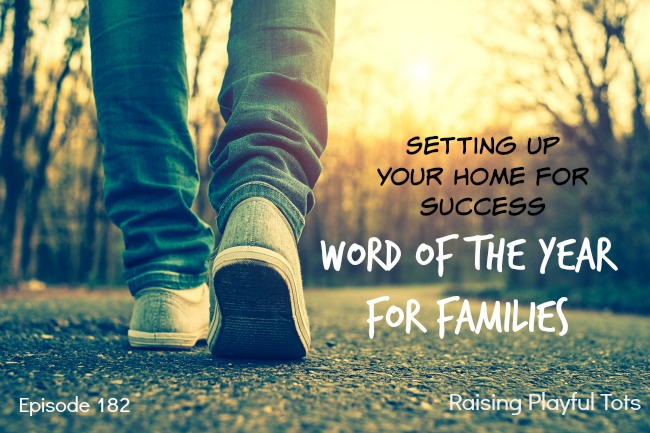 Setting up the home for success with a word to cling to and delight in that's for families. What's your word for this year?