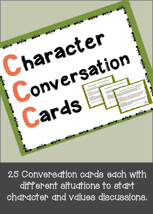 25 conversation starters each with different situations to start character and value discussions. Try a new set | Raising Playful Tots