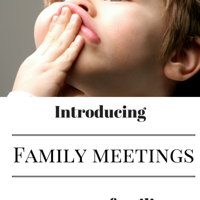 Introducing family meetings to young families