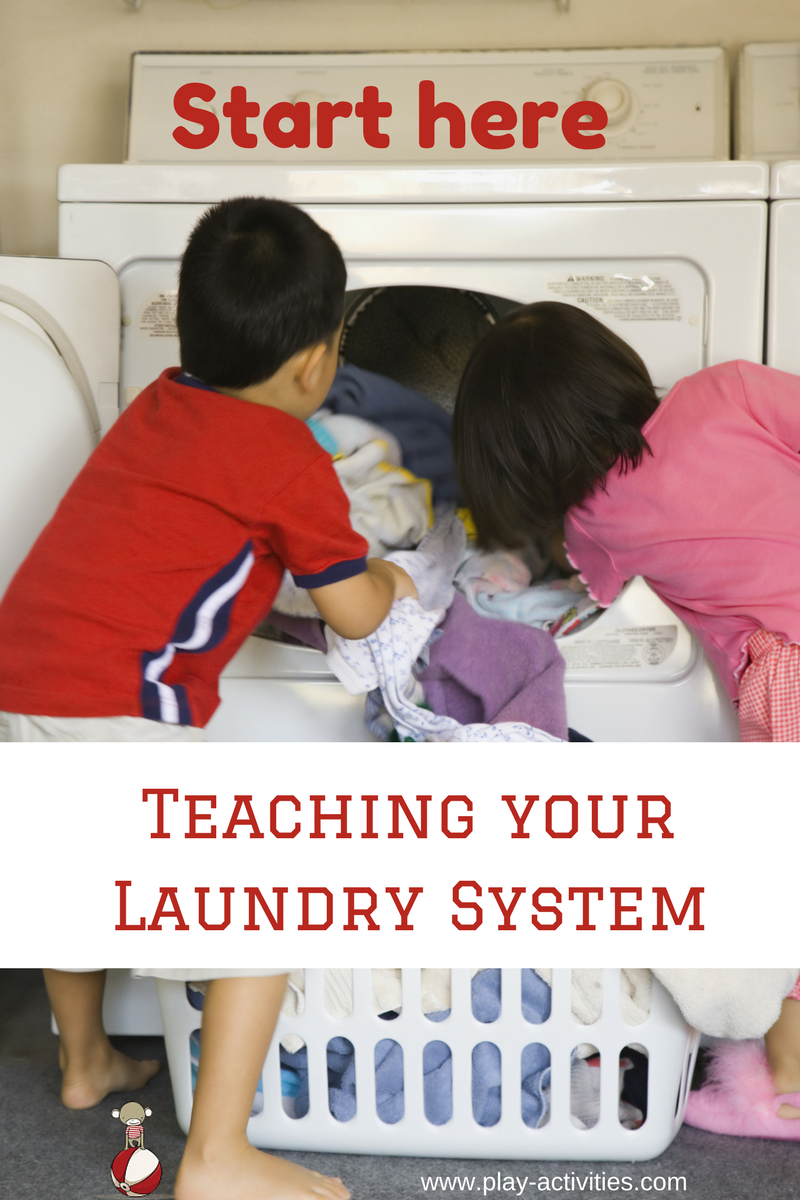 When you are ready for the children to learn the system of your laundry You have to start with the basics. What's your laundry system? You have one!