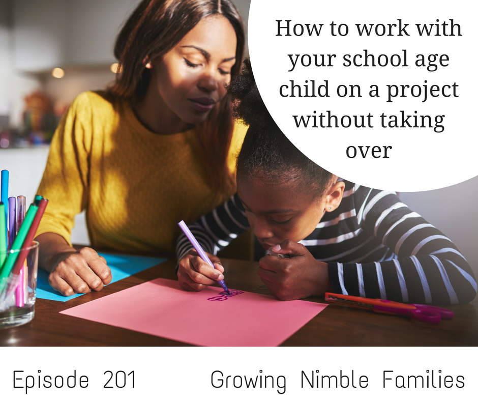 You have an idea about how to tackle projects; breaking them down, time management etc. But the kids often don't have any idea how to manage that and the fun stuff. Instead of taking over find out how to share these skills