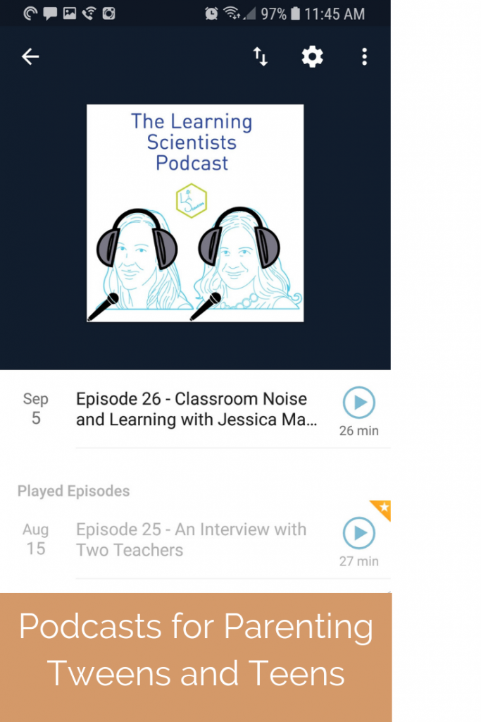 Podcast: Studying and learning with tweens and teens