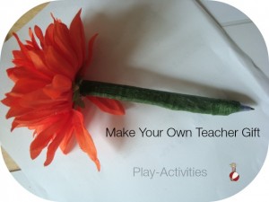 Teacher Gift Floral Pen a
