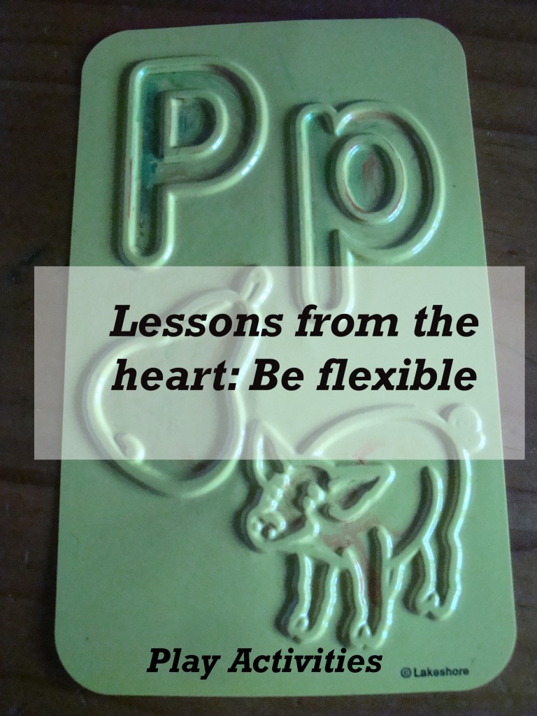 Lessons from the heart: Be Flexible. It does work out