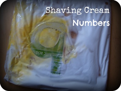 Shaving cream numbers