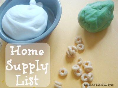 112 Home Supply List