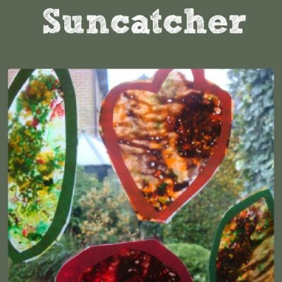 31 Days Of Sensory Play {Day Twenty Two} How to make a leaf suncatcher