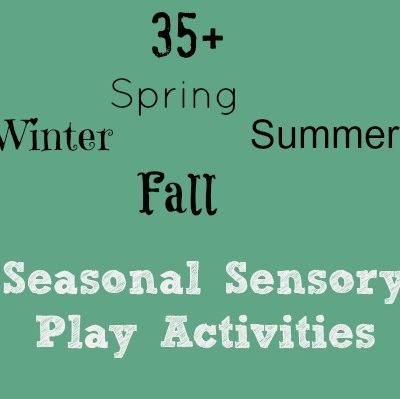 31 Days Of Sensory Play {Day Seven} Seasonal Sensory Play Activities