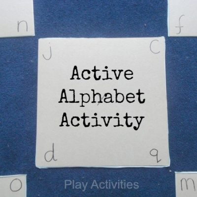31 Days Of Sensory Play {Day Thirteen} Active Alphabet Activity
