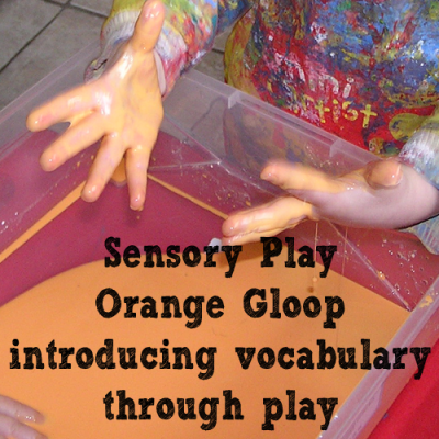 31 Days Of Sensory Play {Day Nineteen} Gloop and New Words