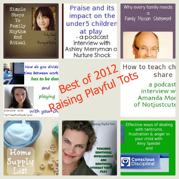 Listening to your favorite parenting shows of 2012 from Raising Playful Tots