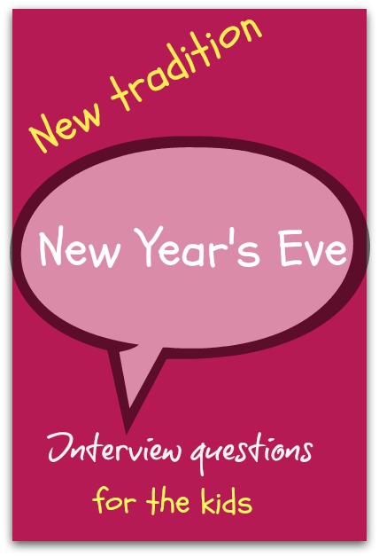 New Year interview questions for kids