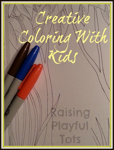 Creative coloring with kids