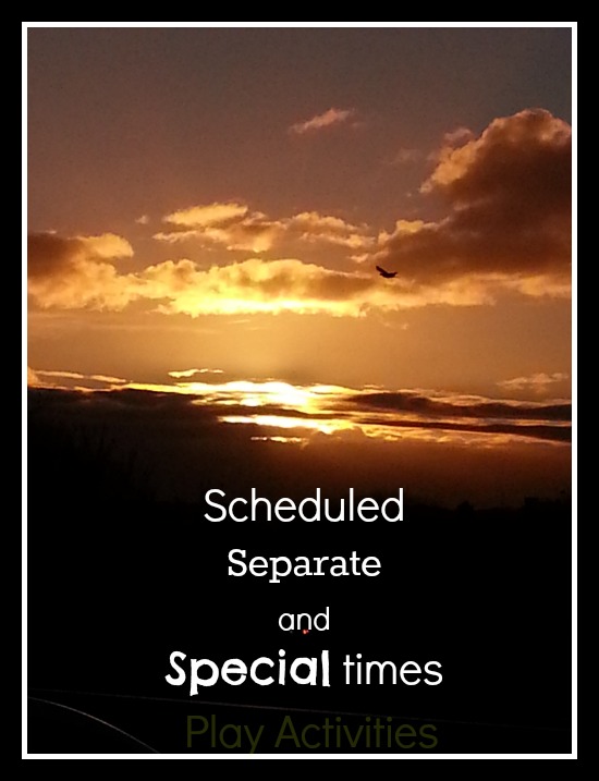 Why creating a simple scheduled separate special times each week is so worth it