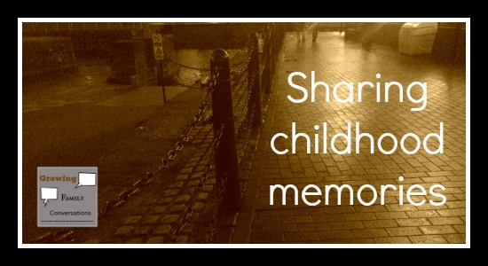 sharing childhood memories