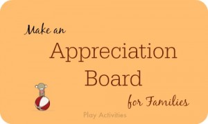 Appreciation Boards for Families