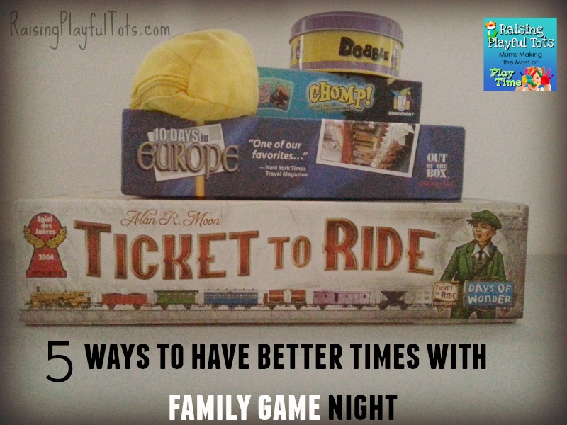 5 ways to have better times with family game night