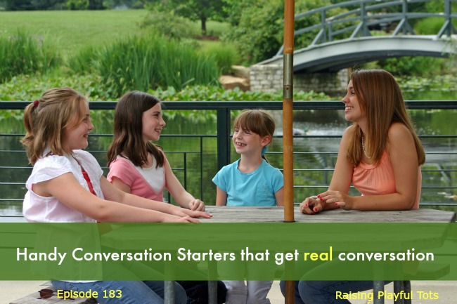 Ever hit that place of yes/no conversations from the kids? Time for a different conversation starter that helps now and in the years to come | Raising Playful Tots