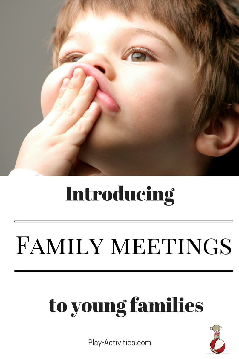 Get started with family meetings even when you have a young family. Here's how | Play-Activities.com